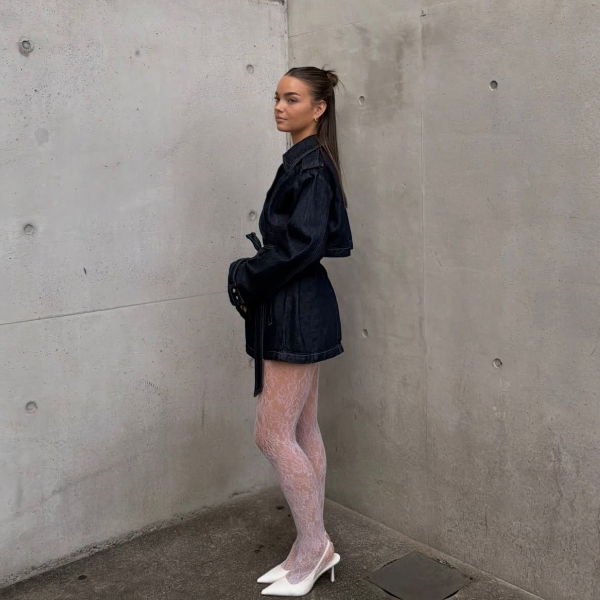 NUDE LUCY Inaya Denim Trench